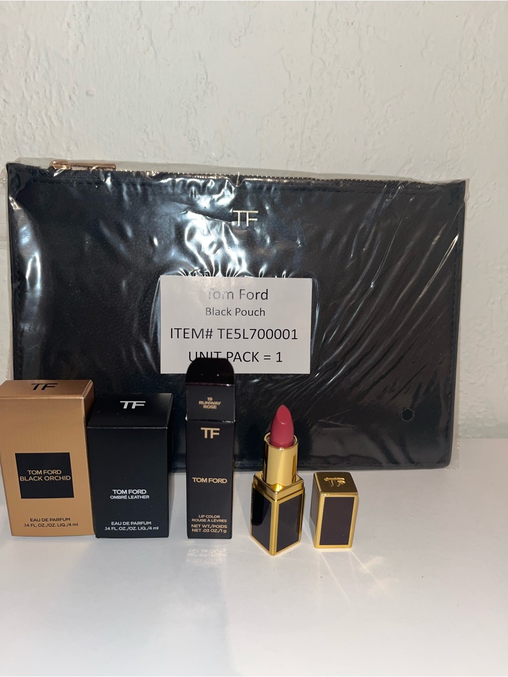 Black Pouch with trio set
